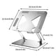 thumbnail image 2 of Soporte para Laptop de Aleación de Aluminio Ajustable Ergonómico | Compatible con Portátiles de 10 a 17 Pulgadas | Diseño Estable Antideslizante | Soporte Ventilado Hueco para Enfriamiento, 2 of 2