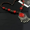 thumbnail image 7 of Women Vintage Bohemia Style Pendant Long Chain Sweater Necklace Jewelry Charm, 7 of 7
