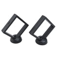 thumbnail image 4 of Mosiee 3D Coin Frame Black Display Exhibiting Floating Holder Plastic Square 2Pcs Stand 90*90Mm Box Case Collection Jewelry, 4 of 9
