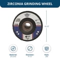 thumbnail image 6 of Benchmark Abrasives 4.5" x 7/8" High Density Jumbo Zirconia Type 29 Flap Disc 200 Pack - 60 Grit, 6 of 6