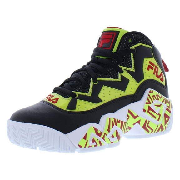 Fila Mb Night Walk Boys Shoes Size 5.5, Color: Black/Lime