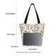 thumbnail image 3 of Fotbe Floral Bolsa de Playa con Estampado, Bolsa de Hombro, Bolsa de Mano Espaciosa, Bolsa de Viaje Ligera, Bolsa de Compras Versátil, 3 of 6