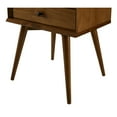 thumbnail image 2 of Camaflexi Mid-Century 2-Drawer Nightstand Cabinet, Castanho Finish, For Adults, 2 of 7