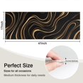 thumbnail image 5 of Black Gold Wave Marble Pattern Kitchen Rug Mat,Kitchen Runner Rugs Non Skid Washable,Decorative Kitchen Floor Mats for Kitchen,Sink,Laundry,17"X47", 5 of 5