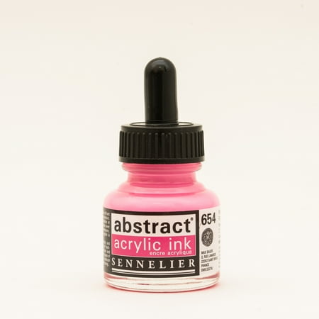 UPC: 3046451891757 | Sennelier Abstract Acrylic Ink 30ml Bottle Fluorescent Pink