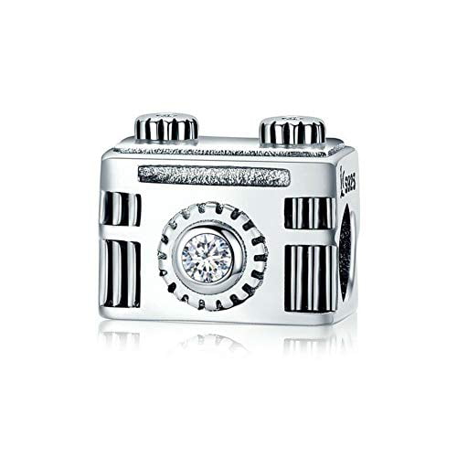 New Real Brand Camera 925 Sterling Silver European Bead Charm Fit Bracelet Chain 