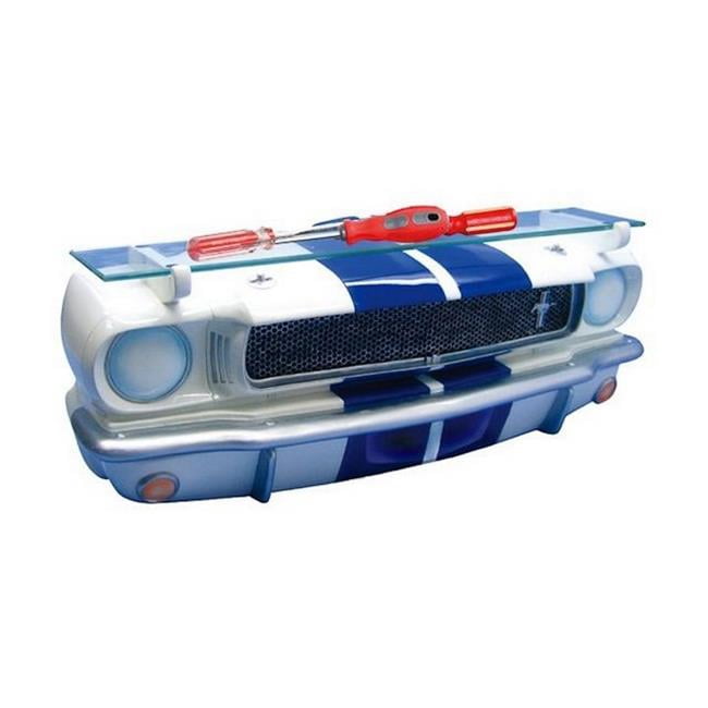 Hi-Line Gift ASB-7580-24 3D Shelf - 1965 Shelby Mustang GT-350 with Tempered Glass