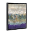 thumbnail image 2 of Stupell Industries Contemporary Abstract Purple Green Landscape Black Floating Frame Canvas Art, 17 x 21, by K. Nari, 2 of 7
