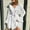 White, variant on Qulqfy Wedding Guest Dresses for Women Long Sleeve Mini White V Neck Ruffle Tiered Party Dresses Dresses for Women L