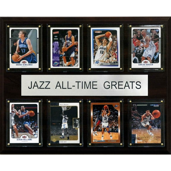Utah Jazz 12'' x 15'' All-Time Greats Plaque