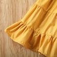 thumbnail image 3 of Toddler Baby Girl Ruffle Off Shoulder Crop Tops High Waist Maxi Skirt Headband 3PCS Set, 3 of 7