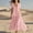 Pink, variant on Maxi Dresses for Women Plus Size Cotton Linen Moomoo Tshirt Dress V Neck Short Sleeve Black Womens Sundress L