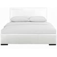 thumbnail image 2 of White Upholstered Twin Platform Bed, 2 of 2