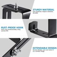 thumbnail image 3 of LEEYNEER Planter Brackets Box Bracket Flower Railing Window Holder Pot Boxes Plant Hanging Deck Rail Railings Hanger Balcony, 3 of 8