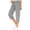 Grey, variant on Womens Capris with Pockets Loose Cargo Capri Pants for Ladies (Khaki XXL)