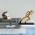 thumbnail image 2 of Juego de estatuas de cerámica, figura abstracta de corredor, personaje de mesa, centro de mesa, escultura moderna coleccionable de resina, adecuada pa, 2 of 8