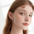 thumbnail image 2 of Pendientes JUSTKIDSTOY hipoalergénicos con forma de gato de plata de ley 925, 2 of 8