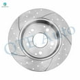 thumbnail image 5 of Rear Drilled Slotted Brake Disc Rotors For 1997 1998 2000 2001 Acura Integra, 5 of 8