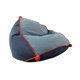 thumbnail image 3 of Silla tipo puf, silla de suelo, suave y elegante, multiusos con relleno, tumbona, sofá perezoso para estudio, sala de juegos, dormitorio, terraza Azul profundo, 3 of 10
