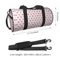 thumbnail image 4 of ZICANCN Rose Heart Pink Unisex Travel Duffle Bag - Sports Tote Gym Bag Airplane Weekenders Bags for Women Men, 4 of 8