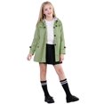thumbnail image 4 of Chaqueta con capucha Betusline para niña, rompevientos, color verde, 4-5T, 4 of 7
