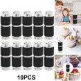 thumbnail image 1 of Batidor Nata Portátil DQrwqpou para Dispensar Batida Herramienta para Postres Plateado 10 Uds, 1 of 9