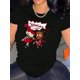 thumbnail image 1 of Camiseta para mujer Suave de veranoChic Dancing Girls Print Tee for Women - Casual Crew Neck Short Sleeve, Stretchy Polyester Blend, Machine Washable - Perfect Summer TopFather's Day, Mother's Day,, 1 of 7