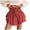 Wine, variant on zaveiop Floral Skorts for Woman Ruffle Mini Skirt with Shorts Underneath Causal Summer Boho Outfits (Wine, XL)