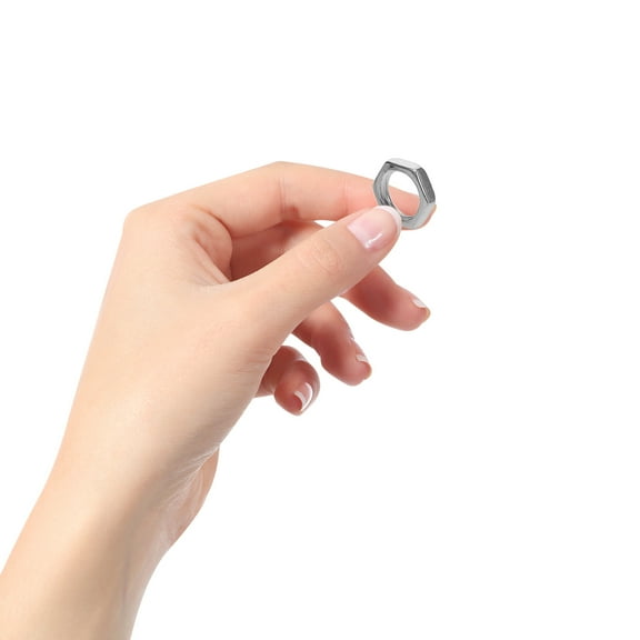 RENACLIPY 100Pcs Steel Hexagon Lock Nuts for Lamp Shade Secure Fastening Hardware