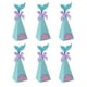 thumbnail image 1 of KAKOWELY 10 piezas/set de caja de dulces cónica para fiesta temática de sirena, suministros para fiesta de bienvenida al bebé, cumpleaños, boda y fiesta temática de sirena, 1 of 5