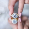 thumbnail image 6 of Rosec Jewels IGI Certified Lab Created Diamond Engagement Ring 5 Carat (E-VS1 Quality) - Diamond Statement Ring with Halo, 14K Yellow Gold, US 10.50, 6 of 9