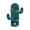 Army Green, variant on Cactus Shape Wall Mount Toothbrush Holder, No Drill Bathroom Organizer, Makeup Brush Comb Storage, Plastic Ventilation Rack, for Single Person Bathroom, Adhesive Cosmetic Display