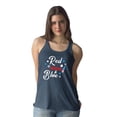 thumbnail image 2 of Red Wine And Blue Racerback Tank Women -Smartprints Designs, Female Small, 2 of 4