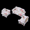 thumbnail image 3 of Esquirla Vintage European Floral Double / Single Sofa Couch Furniture Model For 1/12, 3 of 8