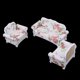thumbnail image 3 of Vintage European Floral Doble / Individual Sofa Sofá Modelo de Muebles para 1/12 Sunnimix Dollhouse Miniature, 3 of 8
