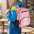 thumbnail image 3 of HUIACONG Pink Glitter Axolotl 13.5 Inch Kids Backpack, Lightweight Water-Resistant School Bag with Padded Adjustable Breathable Straps, Multi-Pocket Durable Bookbag for Elementary Students Travel, 3 of 7