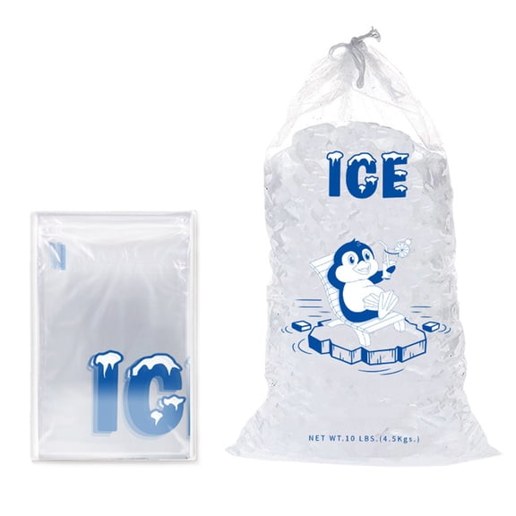 Ngxiha Ice Bags with Drawstring Closure - Portable Thickened Pack Bags for Thermal Insulation and Cold Storage Packaging