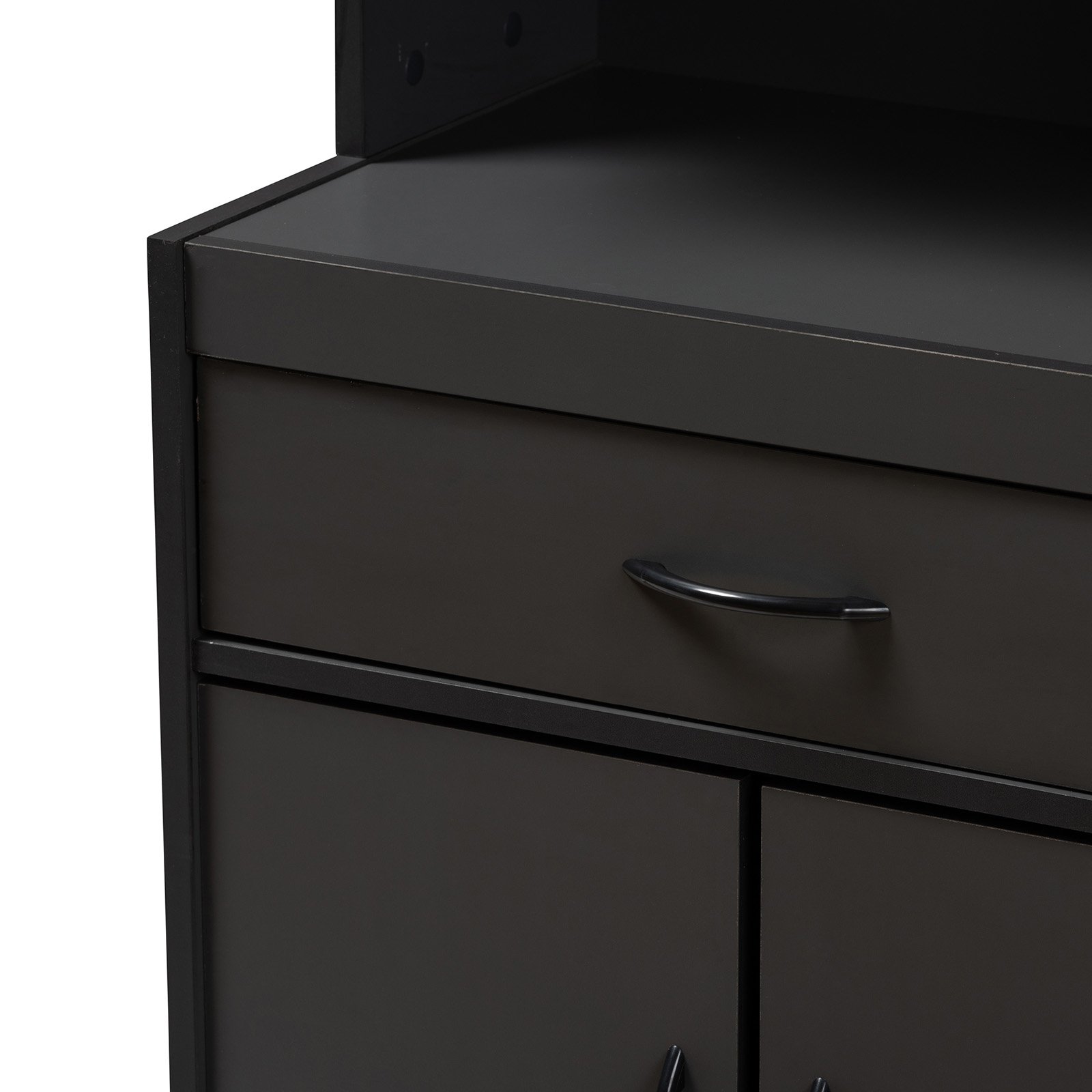 Baxton Studio Tannis Dark Walnut Finished Kitchen Cabinet - 3