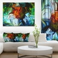 thumbnail image 1 of Design Art Abstract Stained Glass Design Canvas Print, 1 of 3