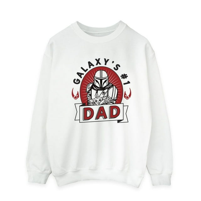Star Wars Mandalorian Chandail Molletonné pour Homme Galaxy Dad
