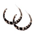 thumbnail image 1 of Qarigey Pendientes en forma de U, pendientes de aro con estampado de leopardo, joyería exagerada, accesorios para mujer, pendientes de Ropa, zapatos y accesorios Miscelánea Estampado de leopardo, 1 of 6