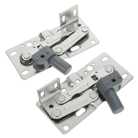 CRILSTYLEO 2Ud Bisagras Para Puertas De Con Resorte Y Función Autocierre En Color Plata