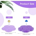 thumbnail image 2 of 50 Pieces Flower Shape Compressed Facial Sponges Disposable Expedient Travel Face Sponges for Cleansing Exfoliating Makeup Estheticians Spa(Purple), 2 of 5