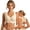 Beige, variant on Posture Support Bras for Women Wireless Push Up Full Coverage Bralettes, Comfortable Everyday T-Shirt Bra, Crossback Strap, Beige, S