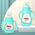 thumbnail image 4 of Biberón Leche para bebé Alimentador de agua Bebida para recién nacidos Aprendizaje de enfermería resistente al calor Taza de pezón para niños pequeños resistente al calor Azul, 150 ml Advancent BA000333-05, 4 of 7