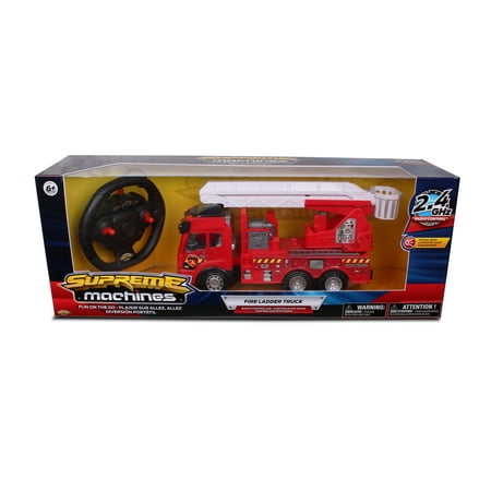 NKOK Supreme Machines RC Fire Ladder Truck Toy Vehicle