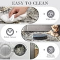 thumbnail image 4 of Haperlare Contemporary Abstract Runner Rugs for Hallway Entryway Machine Washable Non Slip Laundry Indoor Floor Runner Rug,Grey,2'x6', 4 of 7