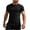 Black, variant on Cmfcve Workout T Shirt for Men Quick Dry Athletic Compression Summer Tee Breathable Crew Neck Gym Tops Oversized Basic Short Sleeve Tops