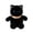 Black Cat, variant on Running Cat Plush 15.7 Inch Alien Cat Toy – Green Space Kitten with Bib & Antenna Details – Cute Collectible Doll for Teens, Adults & Game Fans – Unique Room Decor & Gift Idea