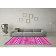 thumbnail image 3 of Ahgly Company Indoor Rectangle Abstract Pink Modern Area Rugs, 8' x 10', 3 of 4
